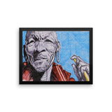 baserbillion art london African guide staff kenyan handsome red cloak black and white stripes baserbillion art