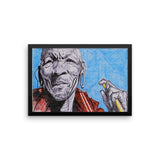baserbillion art london African guide staff kenyan handsome red cloak black and white stripes baserbillion art