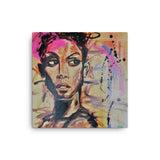 baserbillion art london vivid pretty girl looking away vibrant yellow, blue, street art Mel