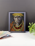 baserbillion art london African chief kings crown African jewellery confident stare